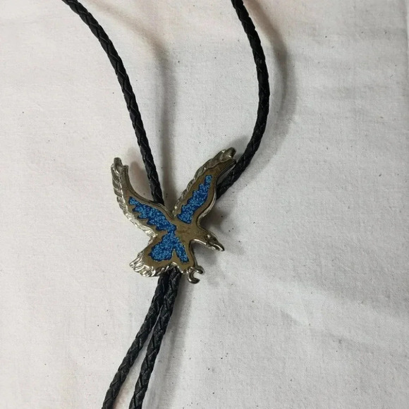 Eagle turquoise Boho Western silver necklace‎ - Picture 1 of 5